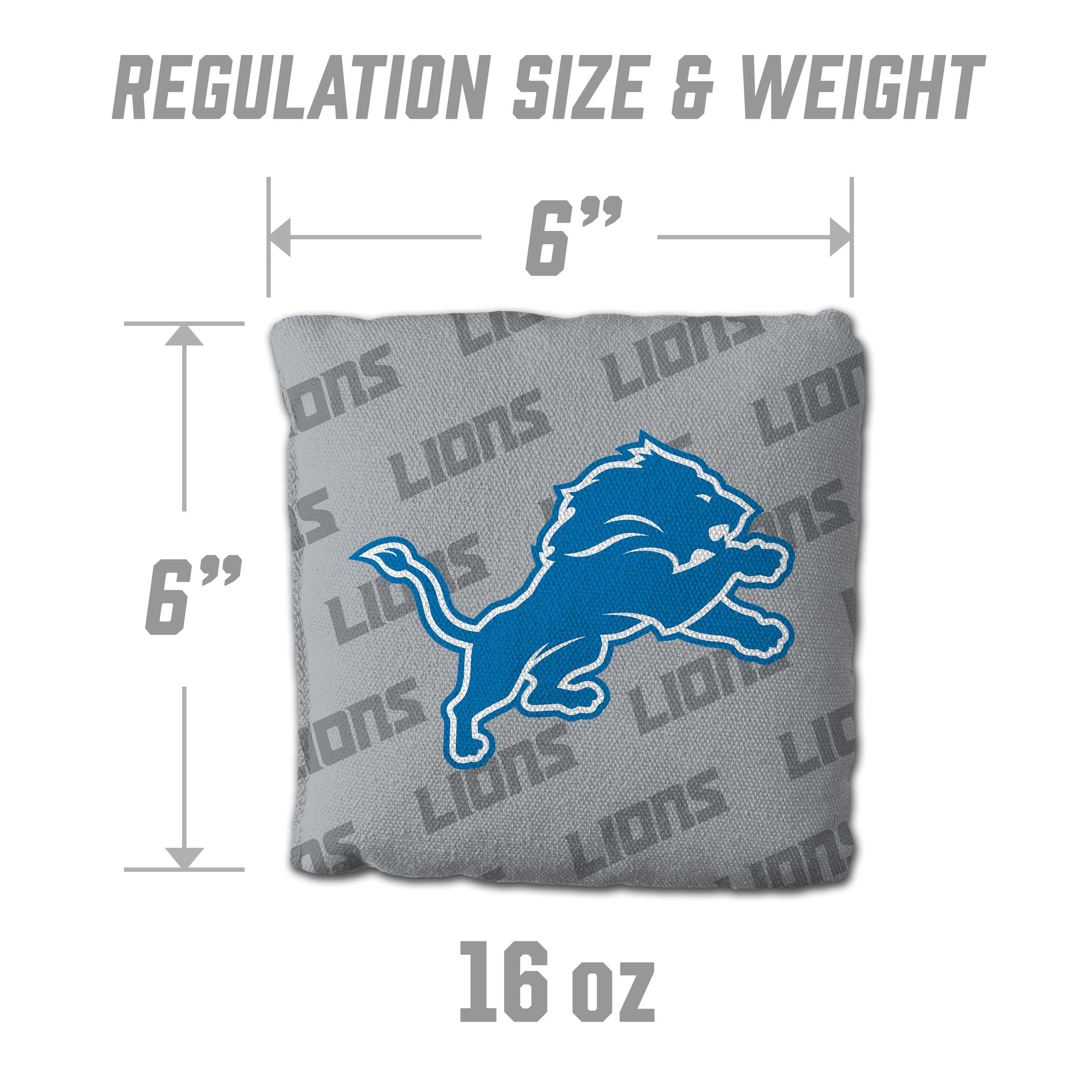 NFL Detroit Lions Cornhole Bags - 4PK - Grey