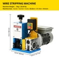 thumbnail image 1 of Kojooin Portable Electric Wire Stripping Machine, Adjustable Blade Cable Stripper for 0.05-1 Inch Wires, Automatic Copper Recycling Tool, 1 of 8