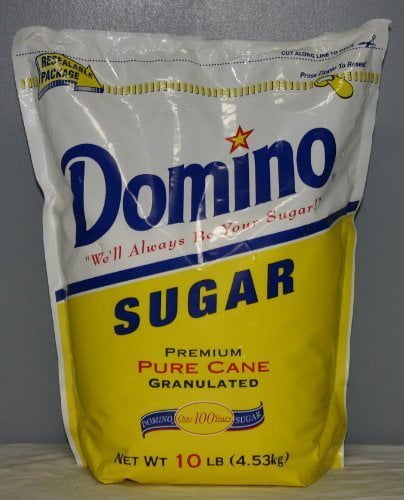 Domino Sugar, Granulated, Plastic Resealable Bag, 10 lb