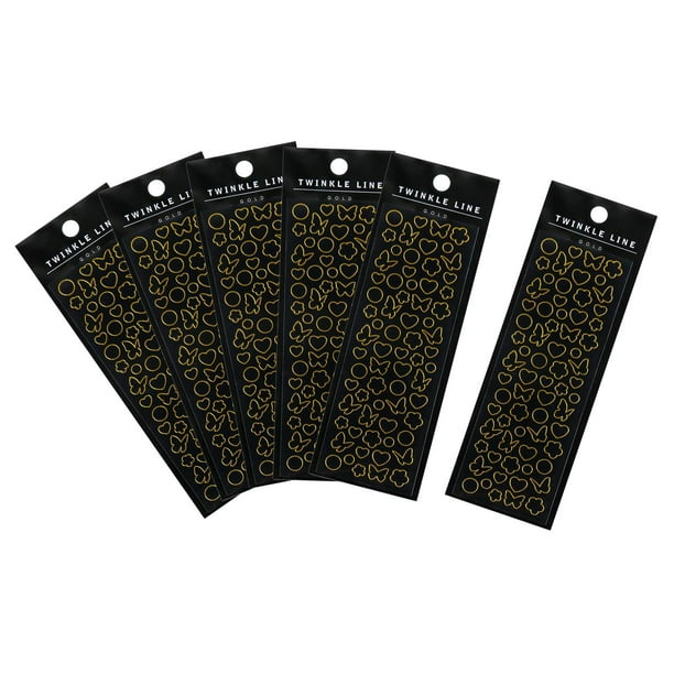 6 hojas de pegatinas decorativas despegables para fabricación de s de Mariposa de oro Zulema Pegatinas autoadhesivas