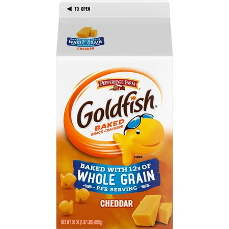 Goldfish Baked Whole Grain Cheddar Snack Crackers - 27.3 oz (Pack of 2)
