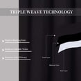 thumbnail image 6 of Haperlare Black Valance Curtain Farmhouse Blackout Curtains Thermal Insulated Window Treatment Rod Pocket for Home Decor 1 Panel for Bathroom, 6 of 7