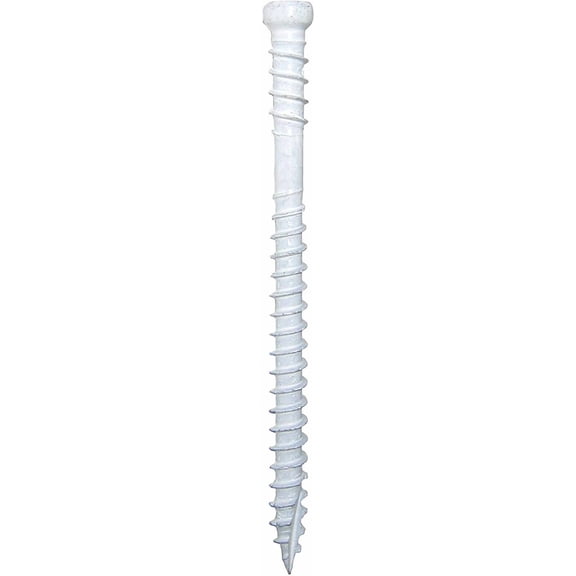 GRK HandyPak Self-Tapping Composite Screws - White, Steel - 100 Pack, #8 x 2-1/2 In
