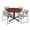 Cherry / Grey, variant on Romig Axis-Pro 36 in. Square X-Base Breakroom Table- Maple, 4 Zeng Stack Chairs- Grey