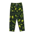 thumbnail image 4 of Bingfone Pajamas For Women,Green Branch Olive Pajama Pants With Pockets-Xx-Large, 4 of 9