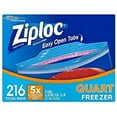 thumbnail image 3 of Ziploc Double Zipper Freezer Bags - Quart - 4/54 Ct. [216 Bags], 3 of 3