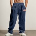 thumbnail image 2 of Men's Casual Trousers Everyday Lightweight Straight Leg Design with Adjustable Drawstring for Comfort and Versatile Style, 2 of 9
