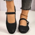 thumbnail image 2 of Jamicy Women's Summer Ballet Flats Breathable Flat Loafers Bow Knot Buckle Round Closed Toe Mesh Comfortable Shoes, 2 of 6