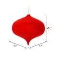 thumbnail image 3 of Vickerman M181603 Ornement Oignon Rouge Floqué 6 Po. 4 par Sac, 3 of 3