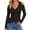 Black, variant on HGIEYS Womens V Neck Cold Shoulder Tops Short/Long Sleeve Summer T Shirts