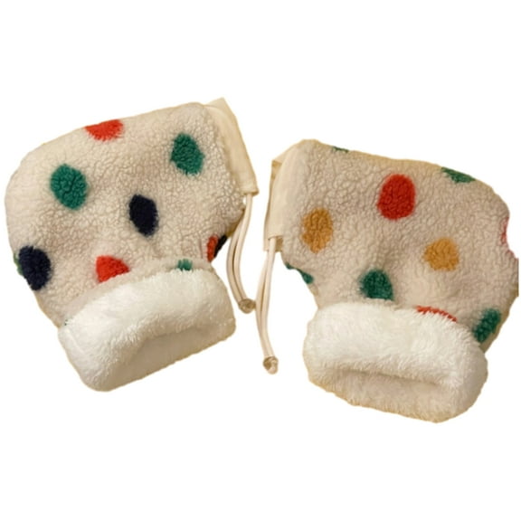 ZYHARUKO Windproof Kids Stroller Hand Muffs Outdoor Sports Mittens Cartoon Pattern Hands Warmer Scooter Accessory for Winter