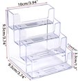 thumbnail image 4 of fafa-2Pcs 4 Pockets Acrylic Business Card Holder Clear Stand Desktop Countertop Play Game Card Holder Filling Display, 4 of 4