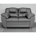 thumbnail image 1 of Love Seat de Piel Genuina ConfortoPiel  Toscana Gris Oxford, 1 of 8