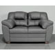 thumbnail image 1 of Love Seat de Piel Genuina ConfortoPiel  Toscana Gris Oxford, 1 of 8
