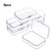 thumbnail image 4 of Inteprter Caja de almacenamiento de 6 uds con tapas, contenedor rectangular ajustable, herramientas, organizador de artículos diversos Almacenamiento y organización del hogar, 4 of 6