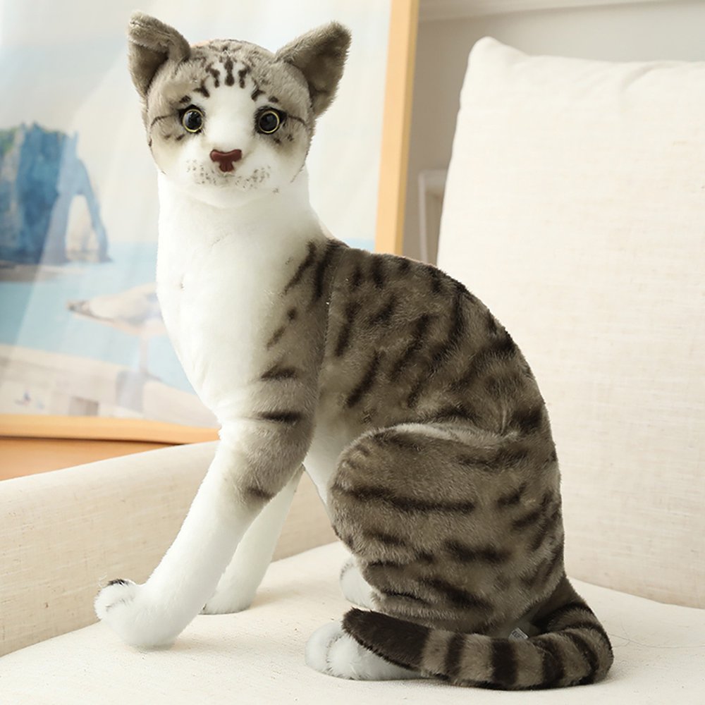 TANGNADE Simulation Cat Plush Animals Kids Gifts Cat Doll Cats Plush