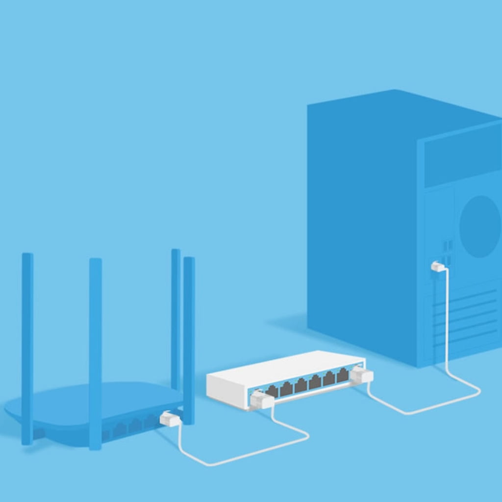 Drrntien Durability Ethernet Switches Ethernet Splitter For Stable Internet Connection