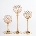 thumbnail image 3 of Candelabro de cristal en miniatura de estilo europeo, adornos de metal creativos, suministros de diseño para cenas a la luz de las velas para bodas y hogares, 3 of 6