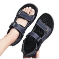thumbnail image 5 of Avrnliq Womens Closed Toe Sport Sandals Adjustable Velcro Outdoor Hiking Walking Sandals Comfort Cushioned Lightweight Non-Slip Water Resistant Summer Casual Shoes Blue,Size 41, 5 of 9