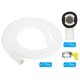 thumbnail image 3 of Kit de manguera de desagüe de aire acondicionado Uxcell de 4.9 pies, manguera de conector de desagüe universal con conector de abrazadera 8, blanco, 3 of 6