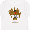 thumbnail image 4 of Inktastic Turkey Holding a Sign Says Eat Pizza Boys or Girls Long Sleeve Toddler T-Shirt, 4 of 5