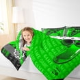 thumbnail image 4 of Homewish Game Console Full Size Comforter Sets,Gamepad Gamer Bedding Comforter Set,Green Black Bedding Sets For Kids,Super Cozy Room Decor Reversible,3 Pieces, 4 of 8