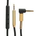 thumbnail image 3 of Audio Cable 2.5mm To 3.5mm Cable Earphone Supplies Audio Accessories 2.5mm To 3.5mm Audio Cable Universal Earphone Cord Fit For AKG Y40 Y50 Y45 BlackWith Mic, 3 of 8
