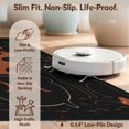 thumbnail image 6 of Design&I 4'x6' Washable Area Rug Snag-Free Skid-Resistant Medium Black Orange Mystical Night and Nature Motifs Enchanting Celestial with Gothic for Home Office, Under Desk, 6 of 7