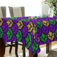 thumbnail image 3 of GZHJMY Mardi Gras Rectangle Tablecloth, Waterproof Stain Wrinkle Resistant Washable Polyester Table Cover for Picnic Dinner Holiday Kitchen Party Decor, 54 x 72 in Home Decor, 3 of 7