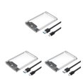 thumbnail image 1 of Cateissary Carcasa HDD SSD, carcasa externa de estado sólido para móvil, SATA a USB, compatible con dispositivo móvil portátil de 6 TB, USB Type1 NO1, 1 of 6