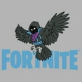 thumbnail image 2 of Men's Fortnite Raven Logo Pull Over Hoodie Athletic Heather 3X Large, 2 of 4