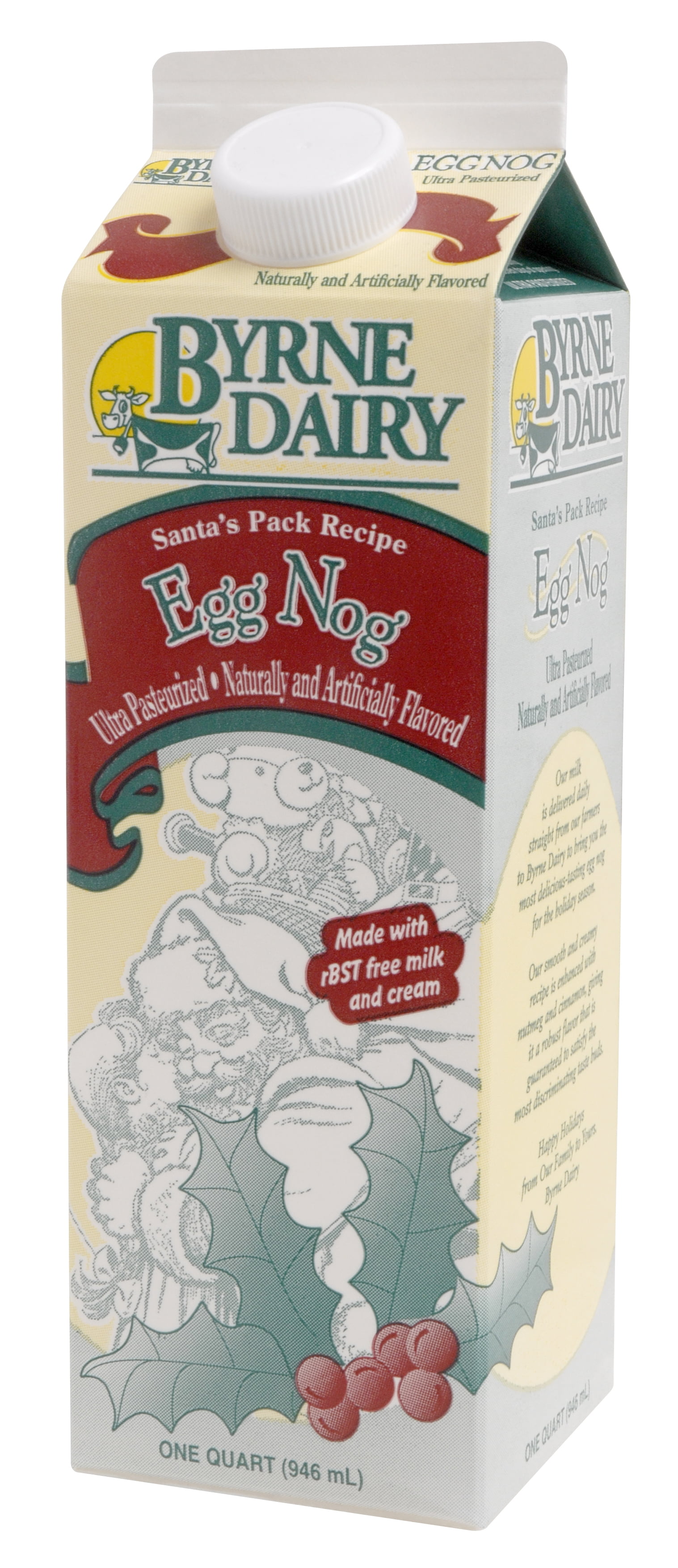 Byrne Dairy UltraPasteurized Eggnog, 1 Quart