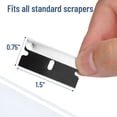 thumbnail image 3 of EXLEAF Single Edge Razor Blades,100 Pack,Black,Razor Blades Single Edge Blades, 3 of 7