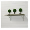 thumbnail image 6 of Style Selections 9.06-Inches L x 0.98-Inches W x 6.54-Inches D White Shelf bracket, 6 of 6