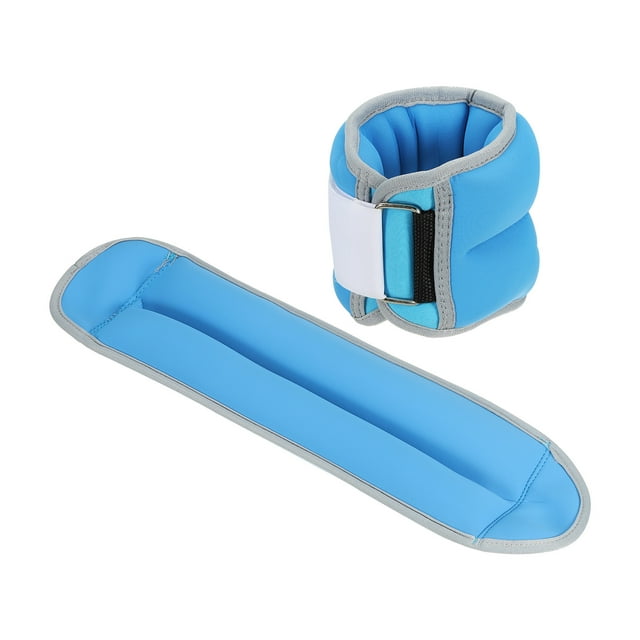 Pesas de Tobillo Uxcell Correas de Peso para Piernas Ajustables de 3lbs Color Azul