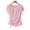 Pink, variant on ClodeEU Women's Satin Round Neck Short Sleeve Blouse with Side Tie Knot,Loose Fit Casual Trendy Tops Pink,Womens Plus XXL