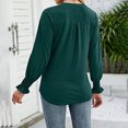 thumbnail image 4 of Vedolay Womens Shirts Fashion Casual Stripe Print Hooded Loose Sweatshirt Tops Green,XL, 4 of 5