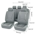 thumbnail image 2 of OTOEZ Universal PU Car Seat Cover Breathable 5 Seats Leather Full Set Waterproof Cushion for Sedan SUV Truck, 2 of 11