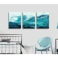 thumbnail image 6 of Canvas Wall Art, Abstract Watercolor, Home Decor, Modern Art, Living Room, Bedroom Decor, Office Murals, Bathroom Decor Wall Art, Kitchen Poster Art, Navy Sky Blue Picture Art 12x16 Inches/Set of 3, 6 of 6