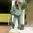 thumbnail image 2 of Sweatsuits for Women 2 Piece Hoodie Sweatshirt Wide Leg Sweatpants Loungewear Sets Fall Essentials Athletic Set, 2 of 5