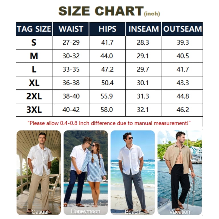 Xidunhg Men's Linen Casual Beach Summer Pants photo 5