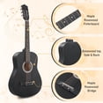 thumbnail image 4 of Kit de Guitarra Acústica Ktaxon 38" de Tilo 6 Cuerdas Negra, 4 of 7