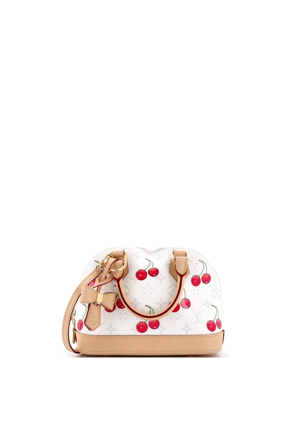Pre-Owned x Takashi Murakami Alma Handbag Limited Edition Monogram Cerises BB By Rebag
