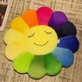 thumbnail image 1 of Juguete de peluche de flor de sol, almohada de felpa de girasol colorida, cojín de sofá relleno, cojín suave y cómodo (B, 1 of 3