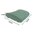 thumbnail image 5 of Fleur De Lis Lumbar Pillow, Abstract Geometric Pattern with Rectangles and Royal Lilies Floral Elements, Soft Back Cushion Office Chairs with Adjustable Straps, 14" x 13", Reseda Green, by Ambesonne, 5 of 7