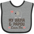 thumbnail image 3 of Inktastic My Yia Yia and Papou Love Me Boys or Girls Baby Bib, 3 of 4