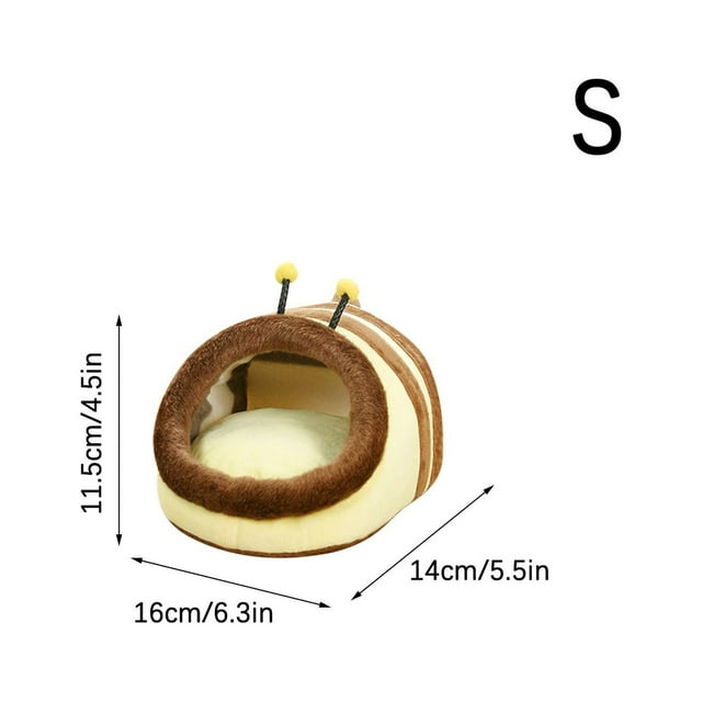 Fiudx Bonita Cama para Hámster, Forro Polar Supersuave, Base Antideslizante, Inserto Extraíble para Mayor Comodidad, Fácil de Limpiar, Ideal para Cobayas, Erizos y Animales Pequeños, Hogar Acogedor,