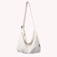 thumbnail image 1 of Bolsa De Hombro Bolso Bolsos de hombro de lona de gran capacidad, bolso de viaje suave para mujeres y hombres (blanco), 1 of 5