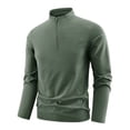 thumbnail image 2 of Lmnyox Sports Shirts for Men Long Sleeve Quarter Zipper Mock Neck Pullover Lightweight Athletic T-Shirts, 2 of 9