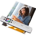 thumbnail image 2 of Portable A4 Wand Document Scanner 1050DPI, Handheld Color Photo PDF JPG Capture with WiFi LCD Display, Business Books Receipts Scanner (32GB SD Card Included), 2 of 14